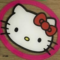 Tatakan gelas acrylic 3mm, Hello Kitty